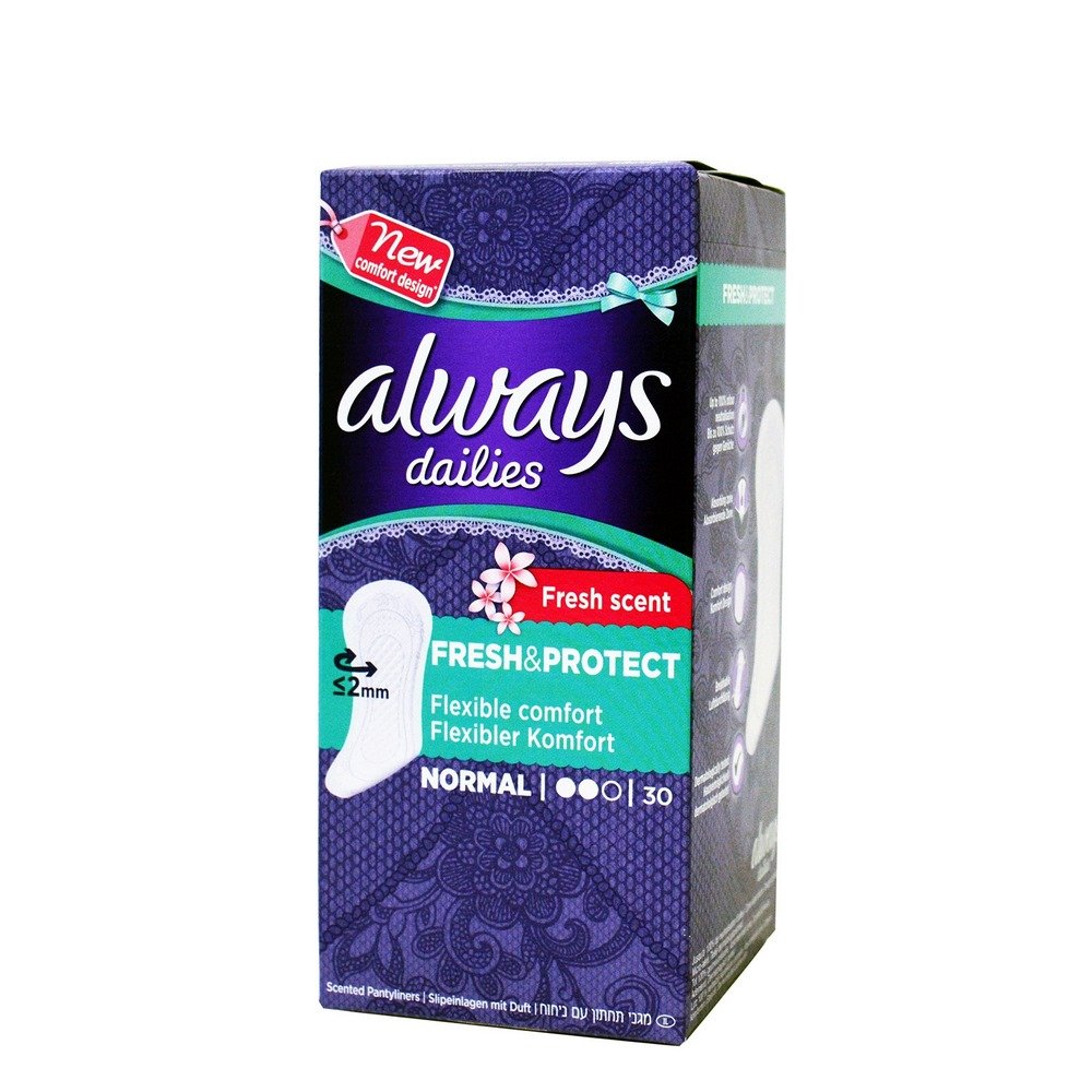 Always New Comfort Design Dailies Fresh & Protect Normal Σερβιετάκια, 30 τμχ
