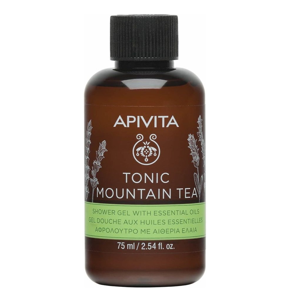 Apivita Tonic Mountain Tea Αφρόλουτρο με Ελληνικό Τσάι του Βουνού, 75ml