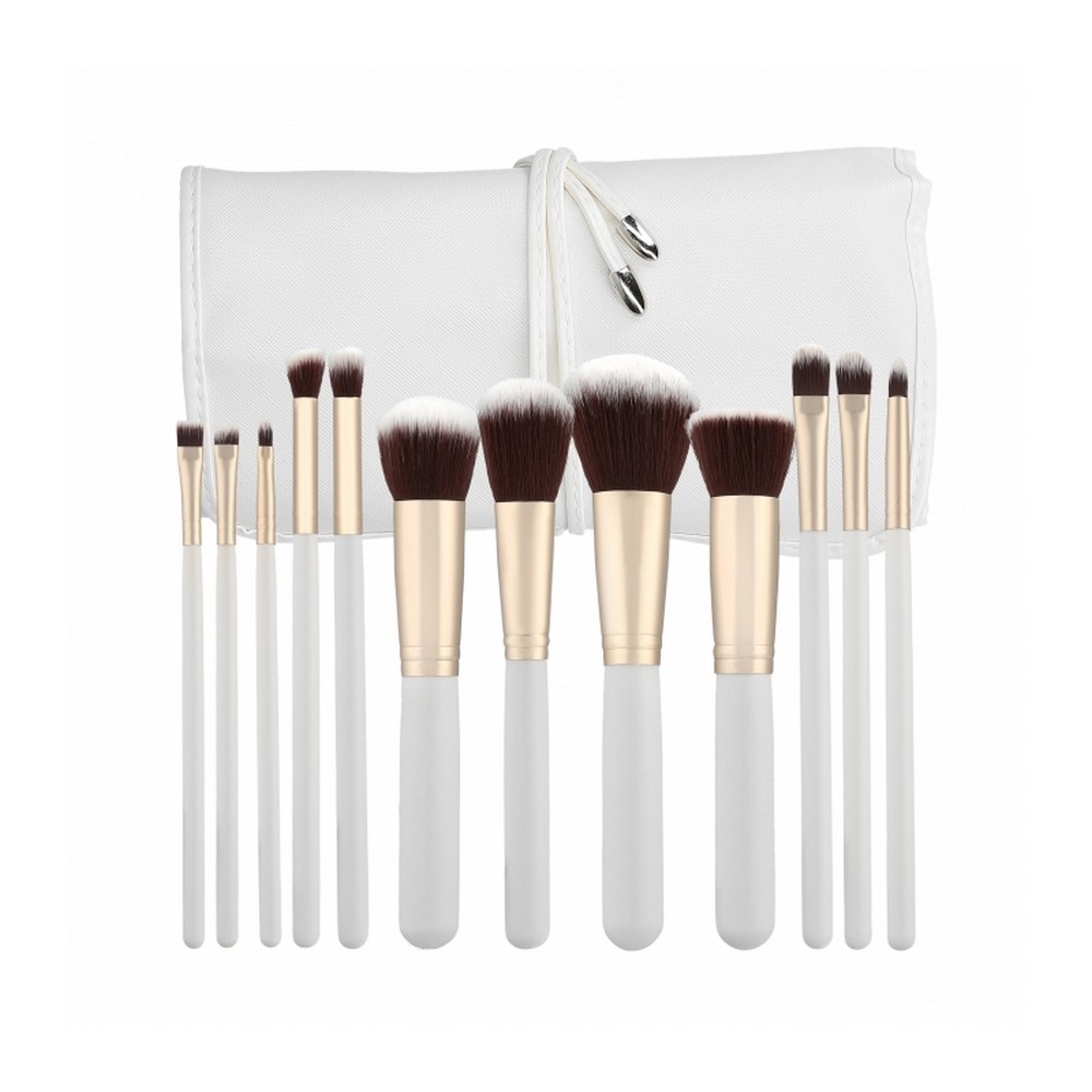 Tools For Beauty White Make-up Brush Set Λευκό Σετ Πινέλων Μακιγιάζ, 12τμχ