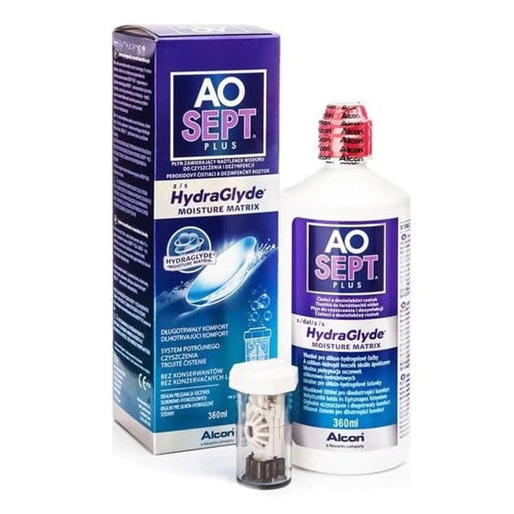 Aosept Plus με HydraGlyde Υγρό φακών Επαφής, 360ml Aosept Plus με HydraGlyde Υγρό φακών Επαφής, 360ml