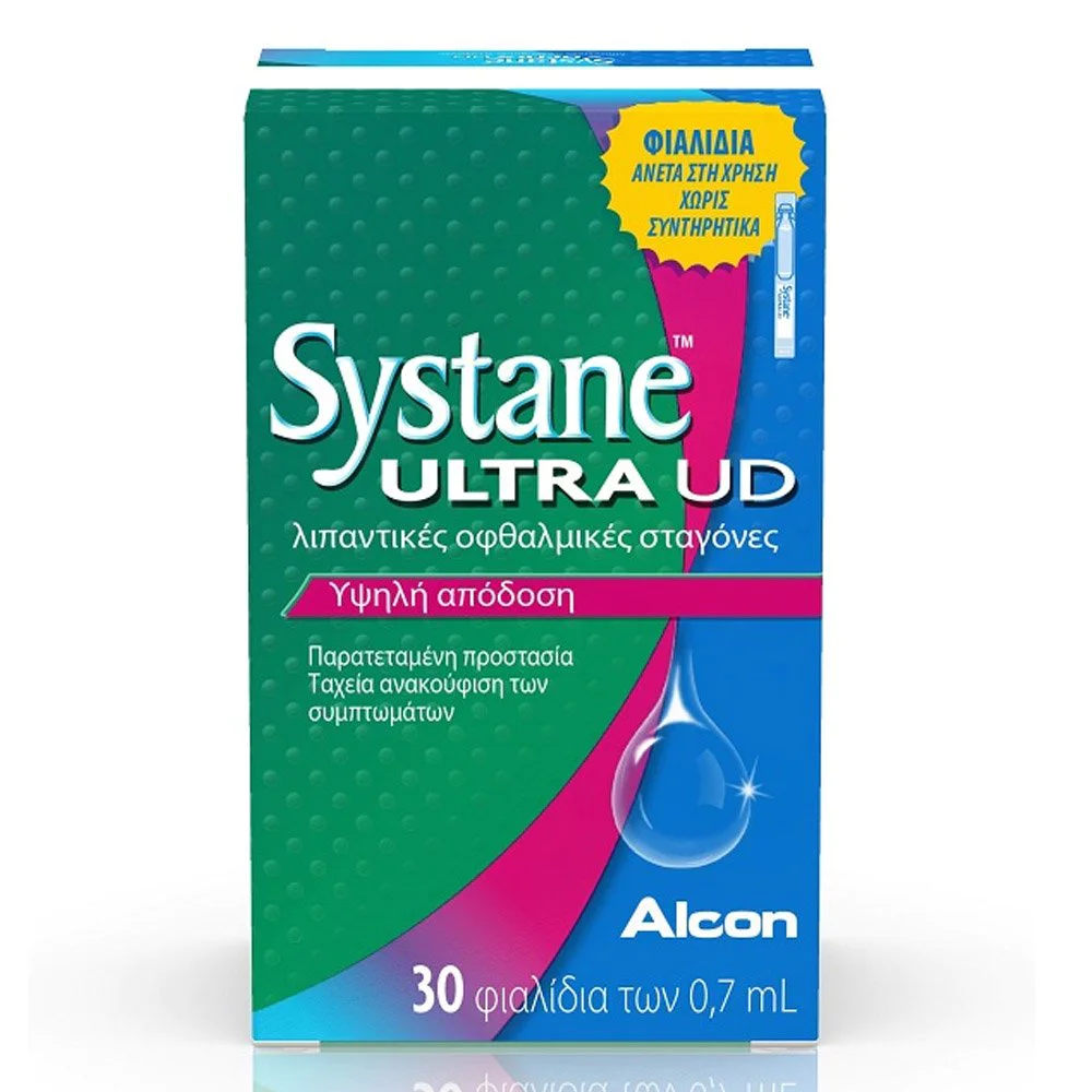 Alcon Systane Ultra UD Λιπαντικές Οφθαλμικές Σταγόνες, 30 x 0.7ml Alcon Systane Ultra UD Λιπαντικές Οφθαλμικές Σταγόνες, 30 x 0.7ml