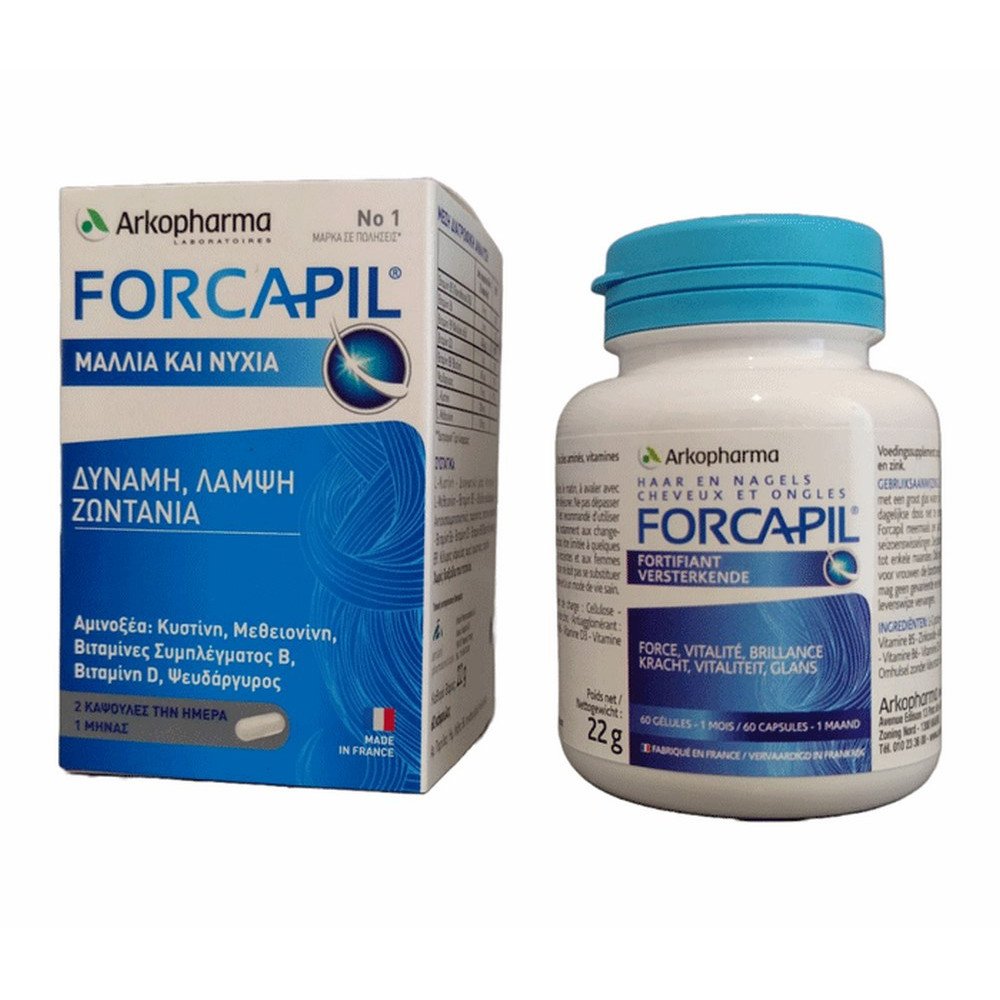 Arkopharma Forcapil Συμπλήρωμα Διατροφής Για Μαλλιά Και Νύχια, 60 κάψουλες