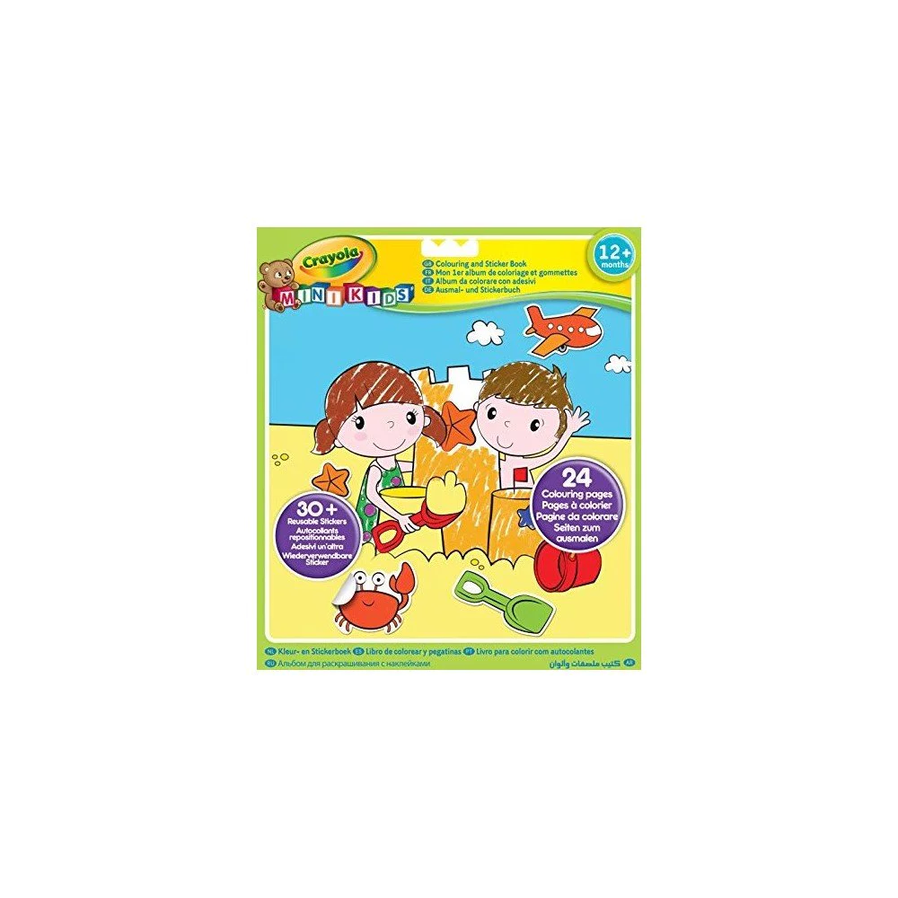 Crayola Mini Kids βιβλίο ζωγραφικής με αυτοκόλλητα Crayola Mini Kids βιβλίο ζωγραφικής με αυτοκόλλητα