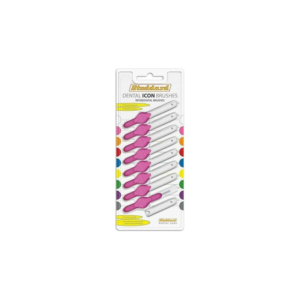 Stoddard Dental Icon Μεσοδόντια Βουρτσάκια 0.4mm σε χρώμα Ροζ, 8τμχ