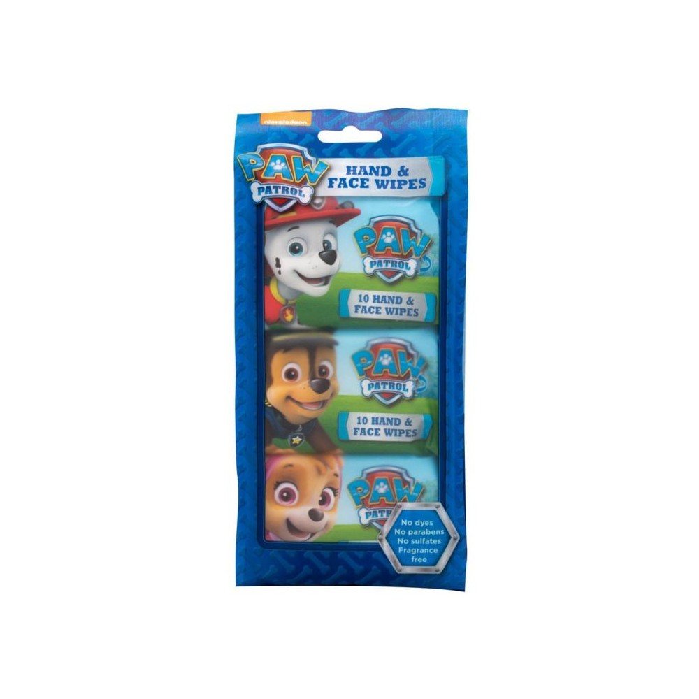 Paw Patrol Hand & Face Wipes Cleansing Wipes Υγρά Μαντηλάκια καθαρισμού 30τμχ