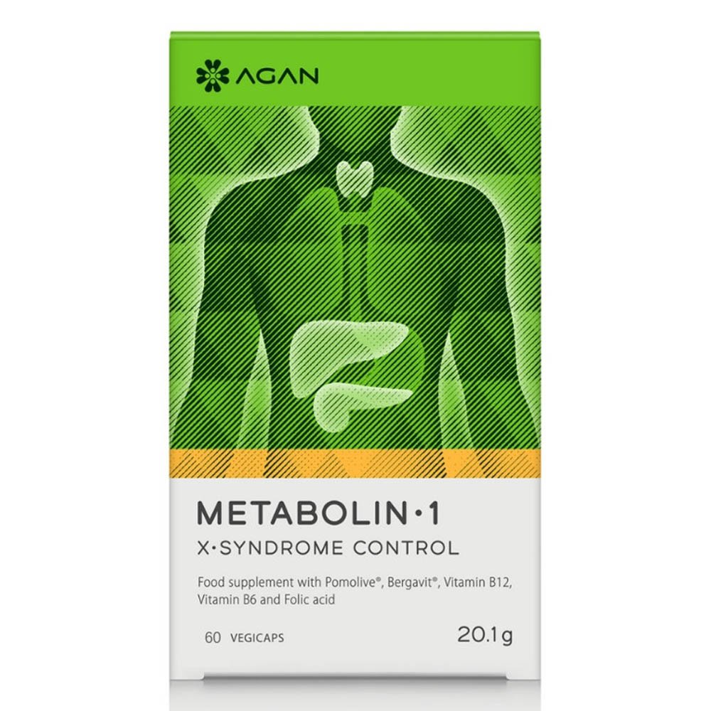 Agan Metabolin 2 Αντιμετώπιση των Διαταραχών του Μεταβολικού Συνδρόμου, 60 φυτικές κάψουλες