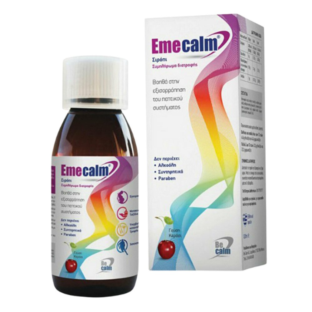 EmeCalm Syr Becalm Emecalm Σιρόπι για τη Ναυτία & τον Εμετό, 120ml