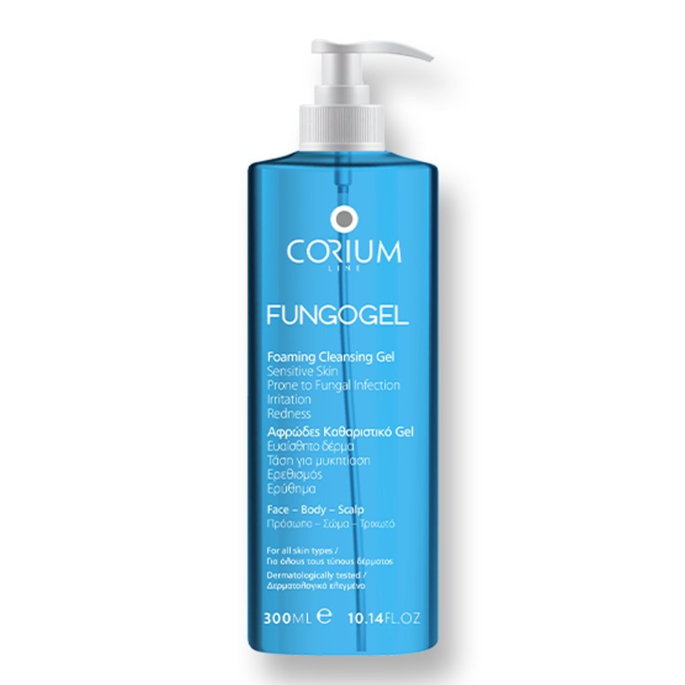Corium Line Fungogel Foam Cleans Αφρώδες Καθαριστικό Τζελ με Αντισηπτική & Μυκητοστατική Δράση, 300ml