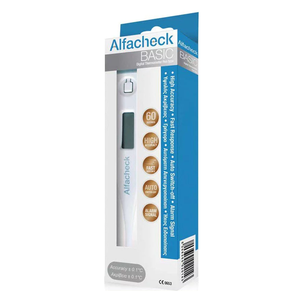 Alfacheck Basic Ψηφιακό Θερμόμετρο 60′ Alfacheck Basic Ψηφιακό Θερμόμετρο 60′