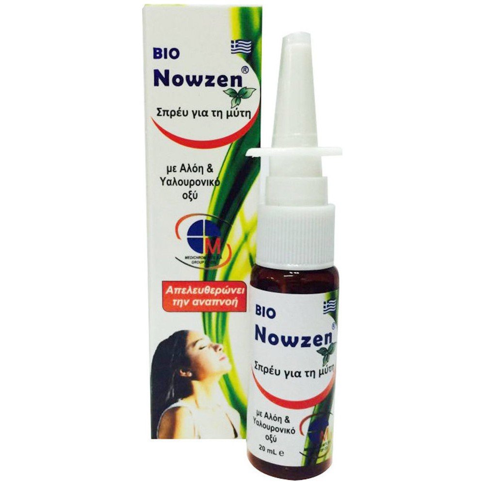 Bio Nowzen Nasal Spray Σπρέυ για τη Μύτη Με Αλόη & Υαλουρονικό Οξύ 20ml