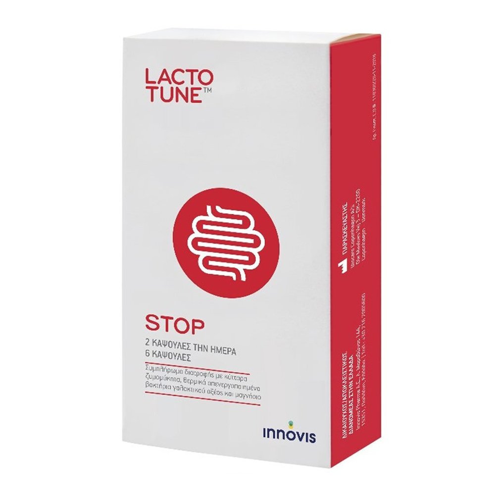 Lactotune Stop Συμπλήρωμα για την Πρόληψη της Οξείας Διάρροιας, 6caps