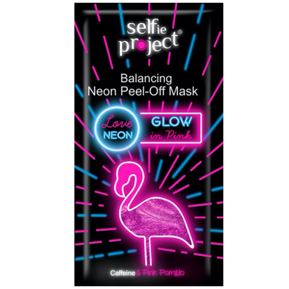Selfie Project Peel-off mask #Glow in Pink-flaming Εξισορροπητική Μάσκα Προσώπου, 10ml