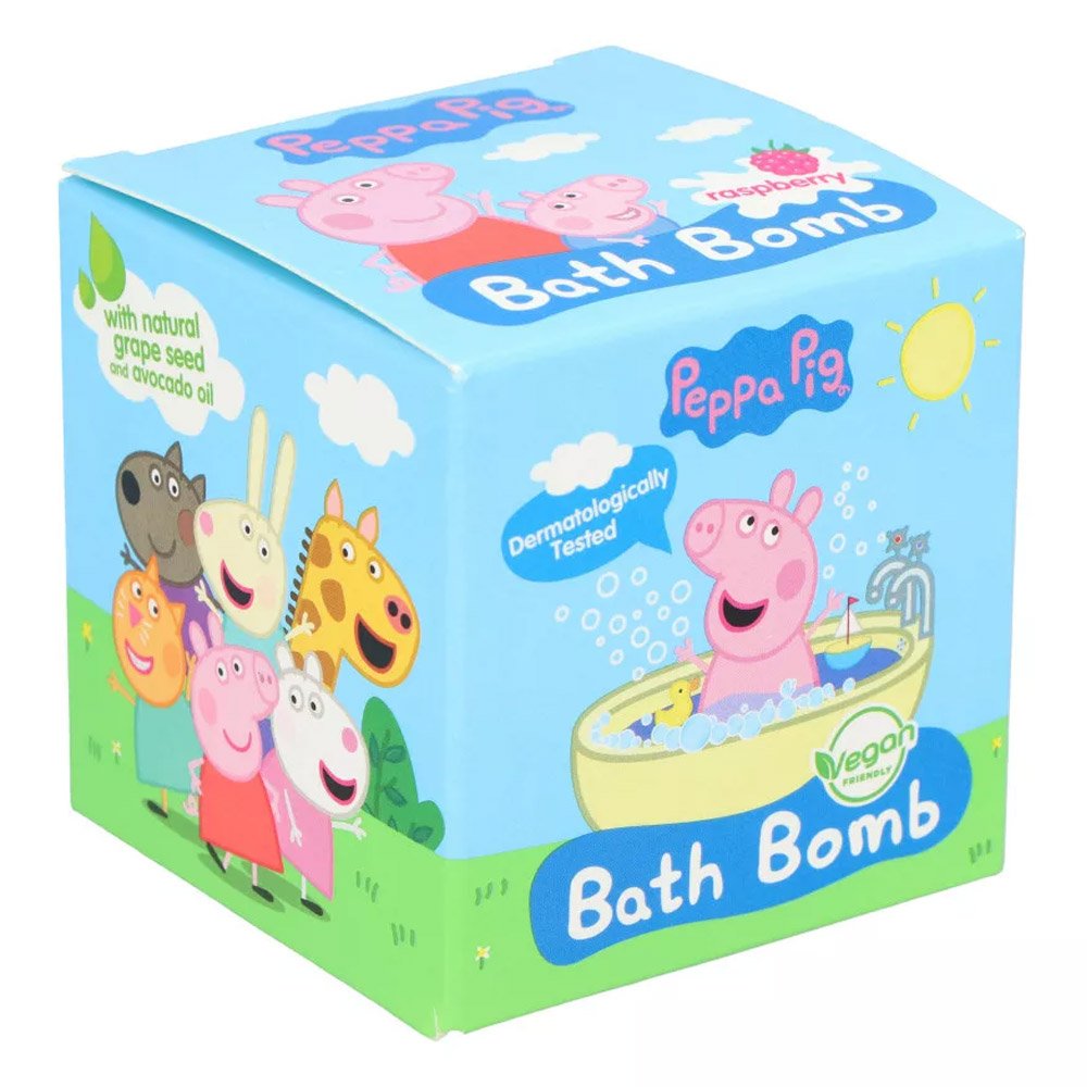 Peppa Pig Bath Bomb Αναβράζουσα Μπάλα Μπάνιου Rasberry, 165g