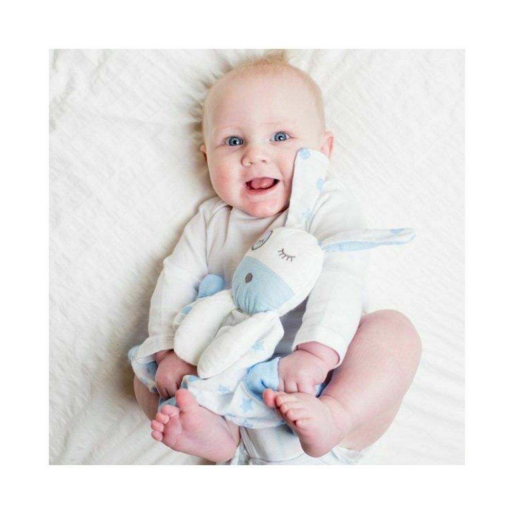 Lulujo Baby Ύφασμα για Νεογέννητα, Μπλε Κουτάβι, 1τμχ