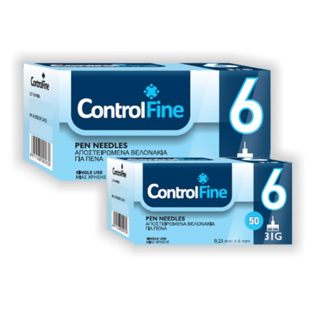 ControlBios Controlfine Insulin Per Needles 31G 6mm, 100τμχ
