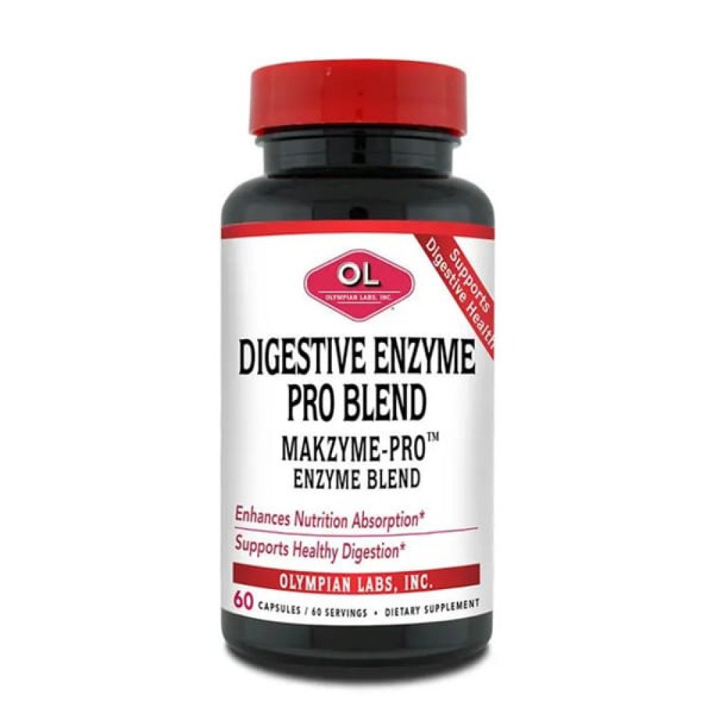 Olympian Labs Digestive Enzyme Pro Blend Συμπλήρωμα Διατροφής για το Έντερο, 60 φυτικές κάψουλες