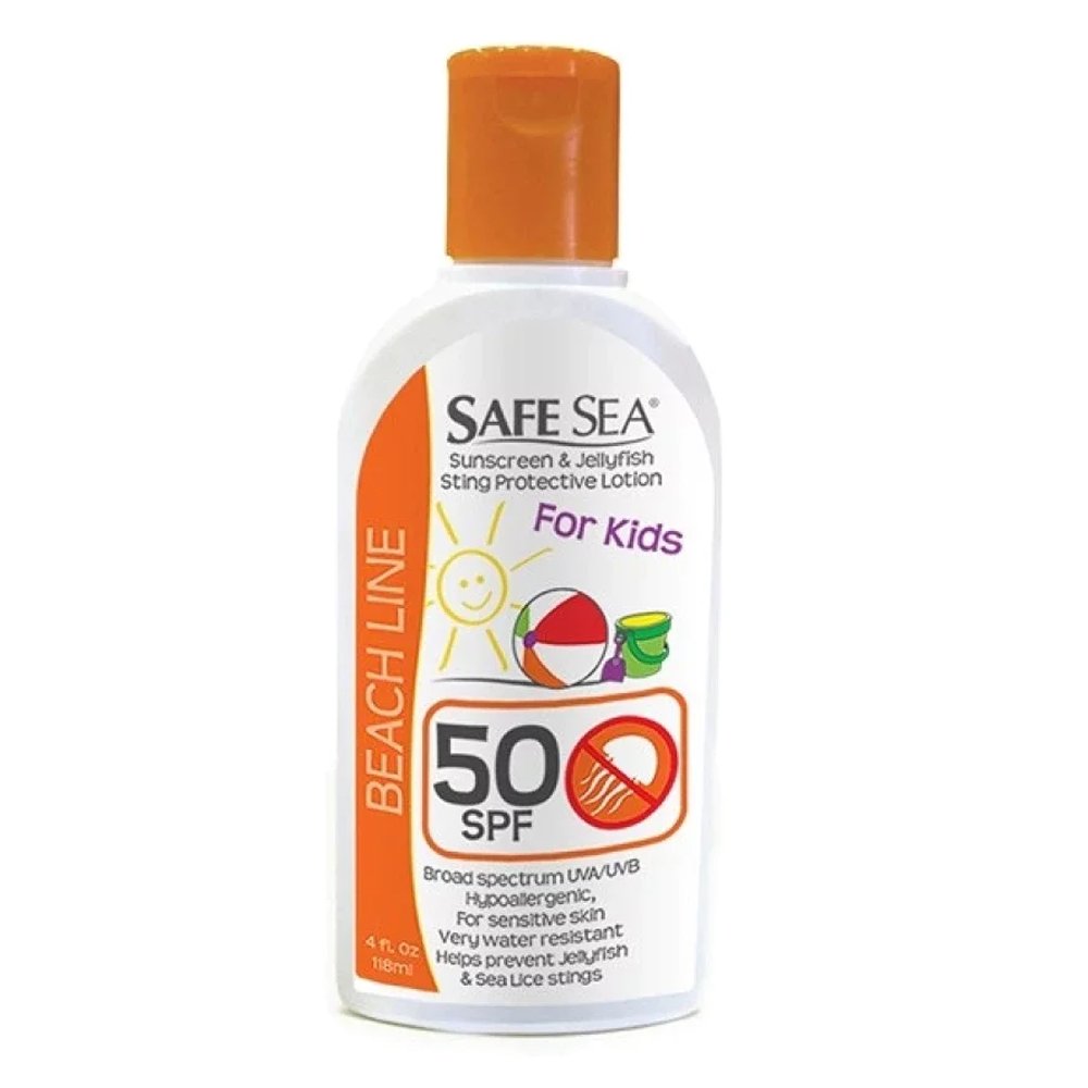 Safe Sea Kids Sunscreen & Jellyfish Sting Protective Lotion SPF50 Διπλή Προστασία από τον Ήλιο & τα Τσιμπήματα των Μεδουσών Για Παιδιά, 118ml