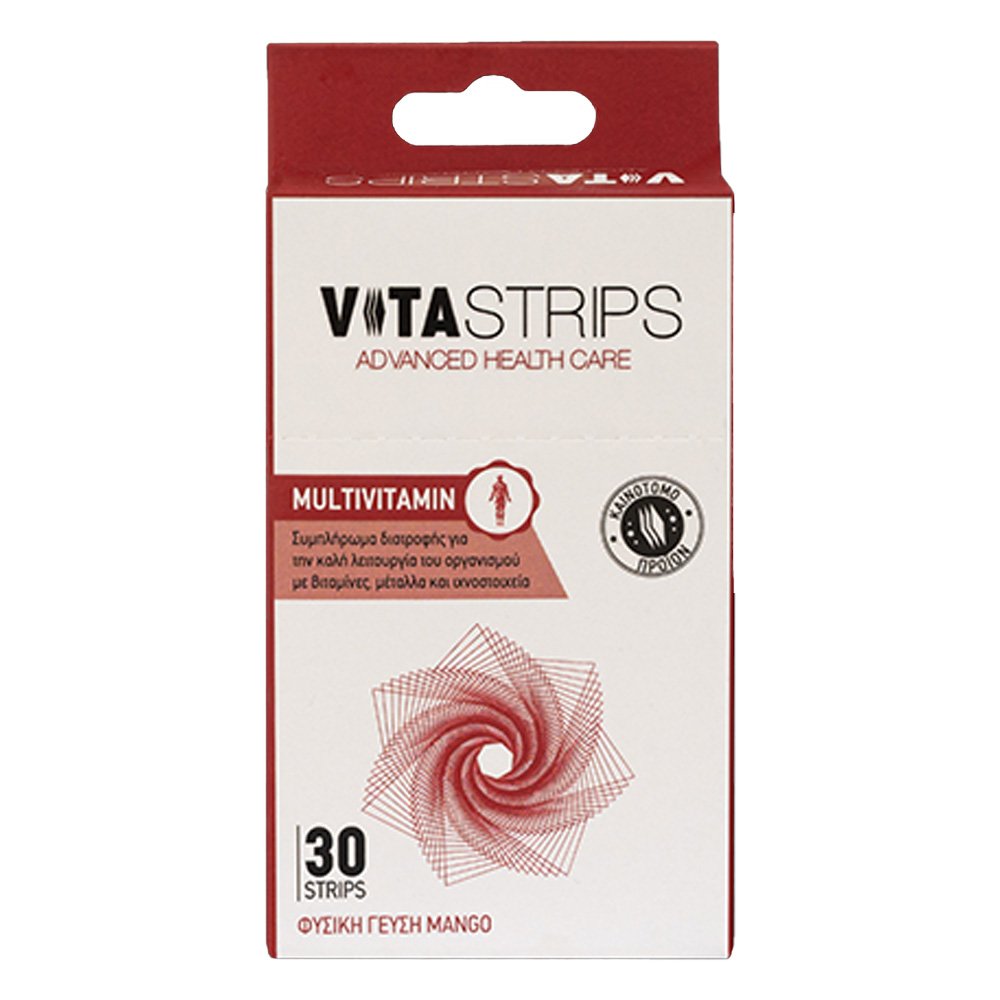 Vitastrips Multivitamin Συμπλήρωμα Διατροφής για την Καλή Λειτουργία του Οργανισμού, 30τμχ