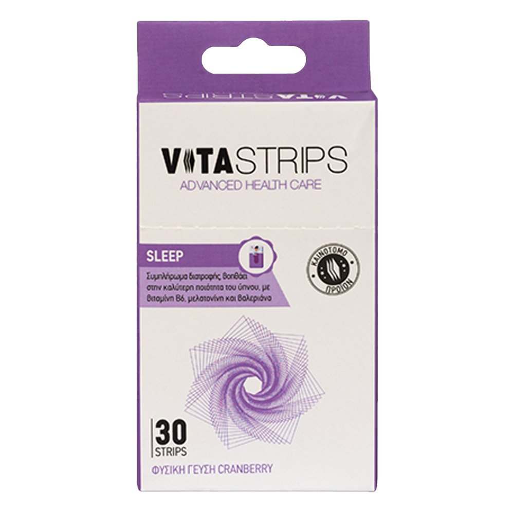 Vitastrips Sleep Συμπλήρωμα Διατροφής για την Καταπολέμηση της Αυπνίας, 30τμχ