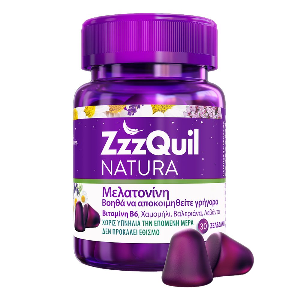 ZzzQuil Natura Συπλήρωμα Διατροφής με Μελατονίνη, 60 ζελεδάκια