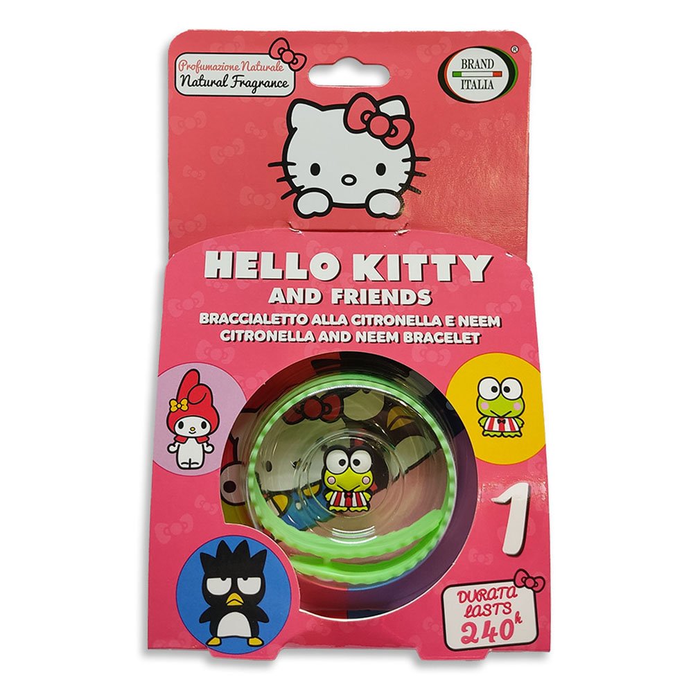 Brand Italia Αντικουνουπικό Παιδικό Bραχιόλι Hello Kitty Πρασινο, 1τμχ