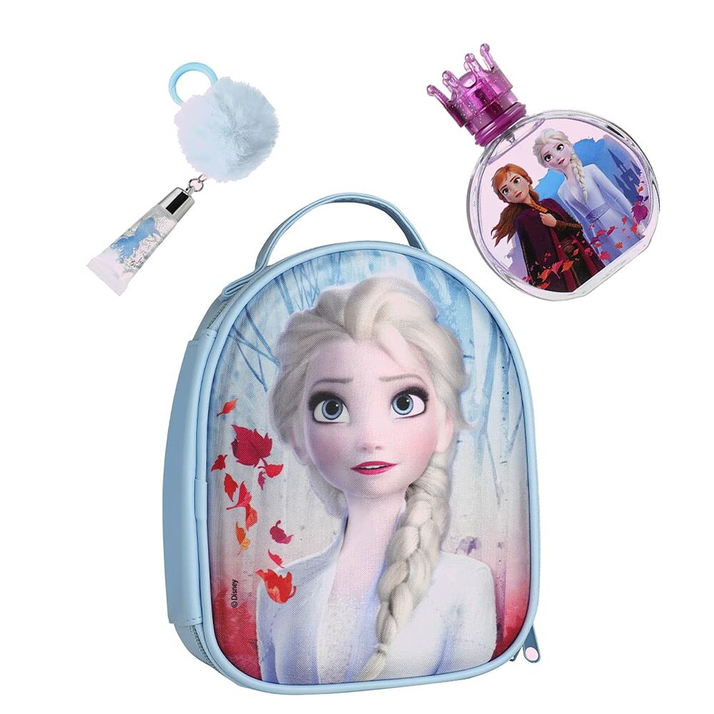 Disney Frozen II Eau de Toilette Pack Elsa Τσάντα, 1τμχ & Παιδικό άρωμα, 100ml & Ενυδαττικό Χειλιών, 6ml 