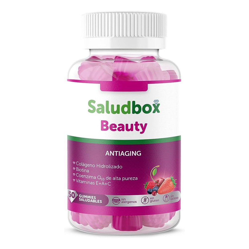 Saludbox Beauty Boost Συμπλήρωμα Διατροφής για Όμορφο Δέρμα, Δυνατά Μαλλιά & Νύχια, 50gellos