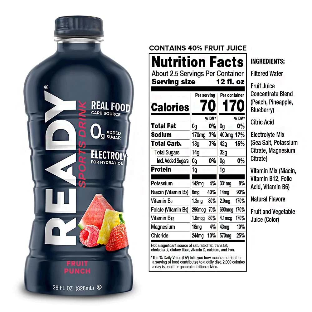 Ready Sports Drink Fruit Punch, 500ml Ready Sports Drink Fruit Punch, 500ml
