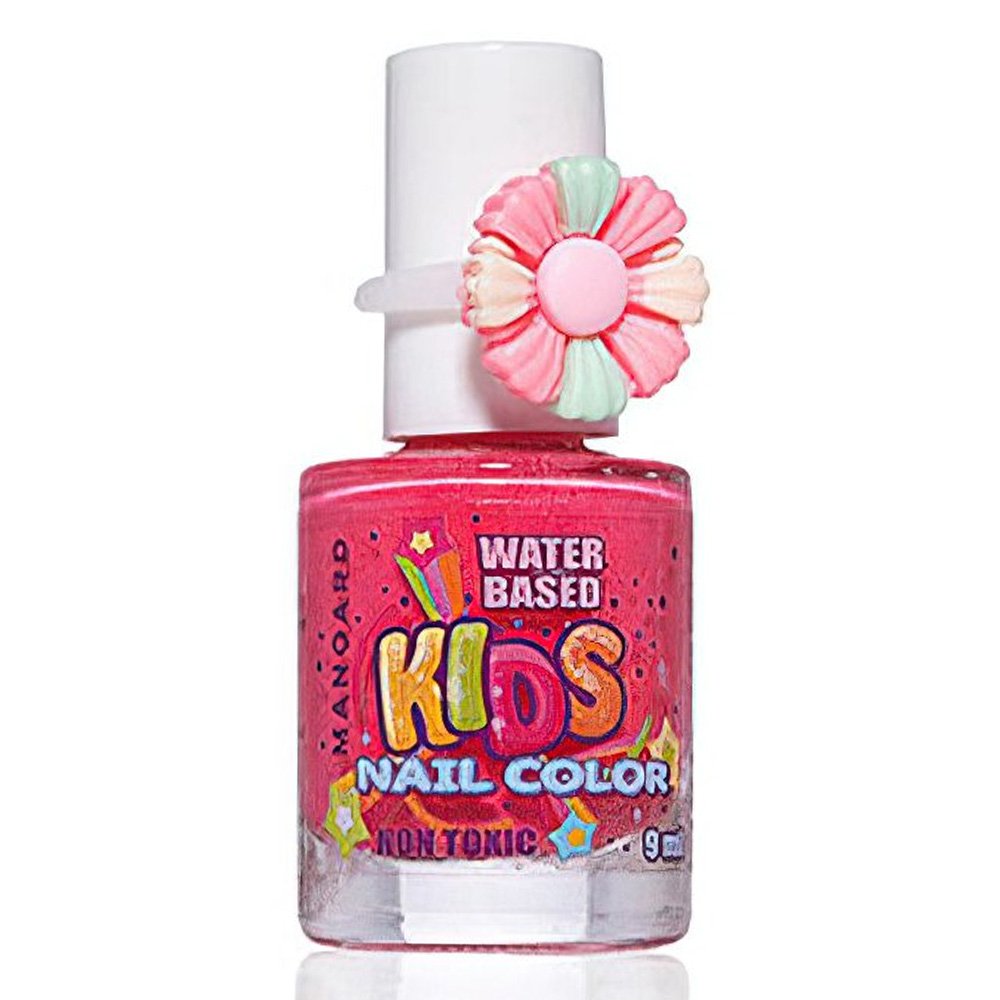 Manoard Παιδικό Βερνίκι Νυχιών με Δαχτυλίδι Ροζ Glitter, 9ml