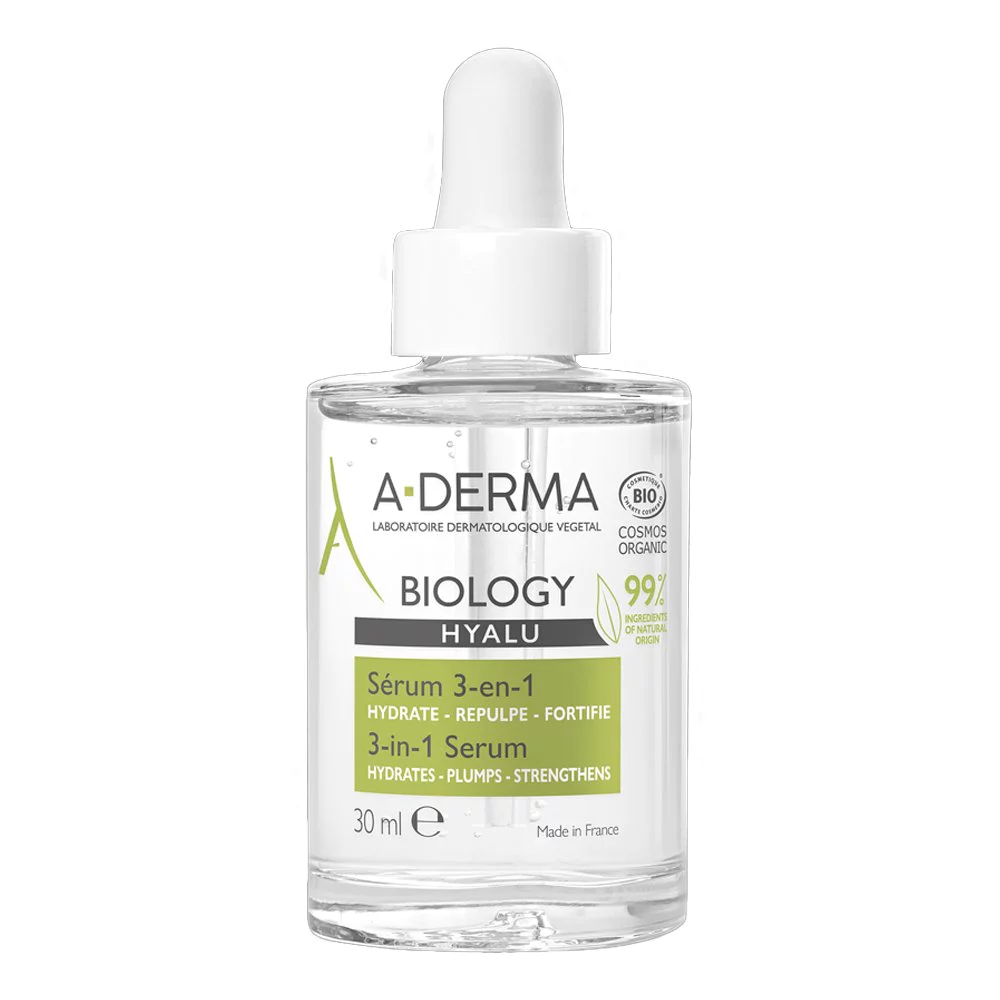 A-Derma Biology Hyalu Organic 3 in1 Serum  Ενυδατικός Ορός Προσώπου, 30ml
