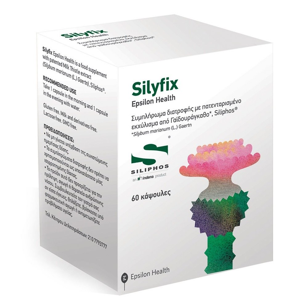 Epsilon Health Silyfix Συμπλήρωμα Διατροφής Με Πατενταρισμένο Εκχύλισμα Από Γαϊδουράγκαθο, 60 Κάψουλες