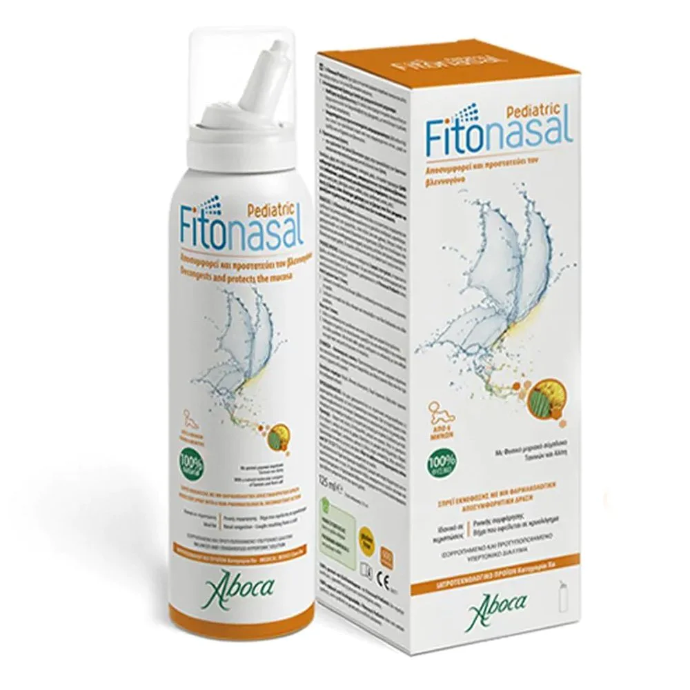 Aboca Fitonasal Pediatric Spray Παιδικό Αποσυμφορητικό Σπρέυ, 125ml Aboca Fitonasal Pediatric Spray Παιδικό Αποσυμφορητικό Σπρέυ, 125ml