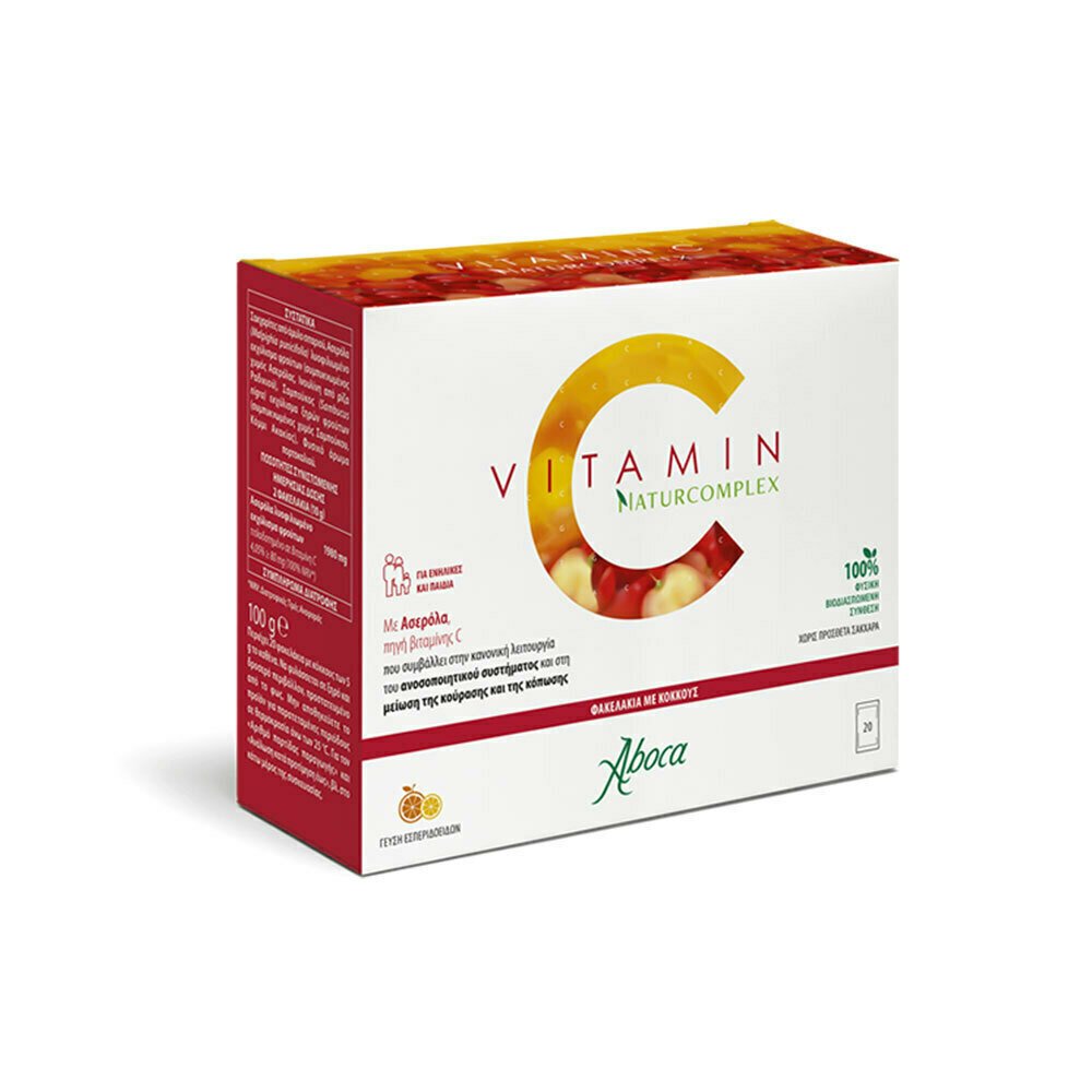 Aboca Vitamin C Naturacomplex Συμπλήρωμα Διατροφής για Ενίσχυση του Ανοσοποιητικού, 20 Φακελάκια