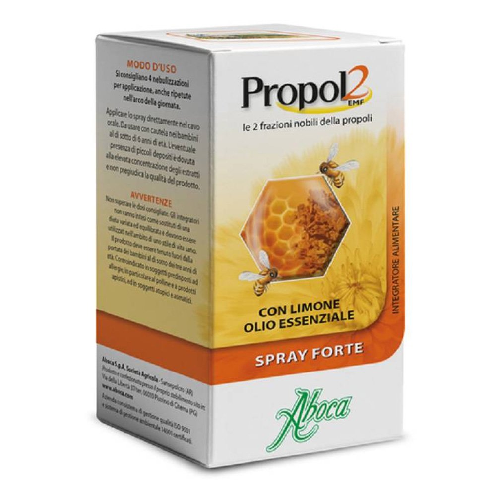 Aboca Propol2 EMF Spray Στοματικό Σπρέι για τον Πονόλαιμο με Πρόπολη, 30ml
