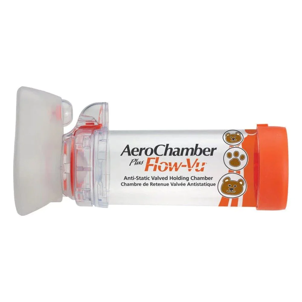 AeroChamber Plus Αεροθάλαμος ΕισπνοώνΒρεφών με Επιστόμιο Βρέφική Μάσκα 0 - 18 Μηνών, 1τμχ