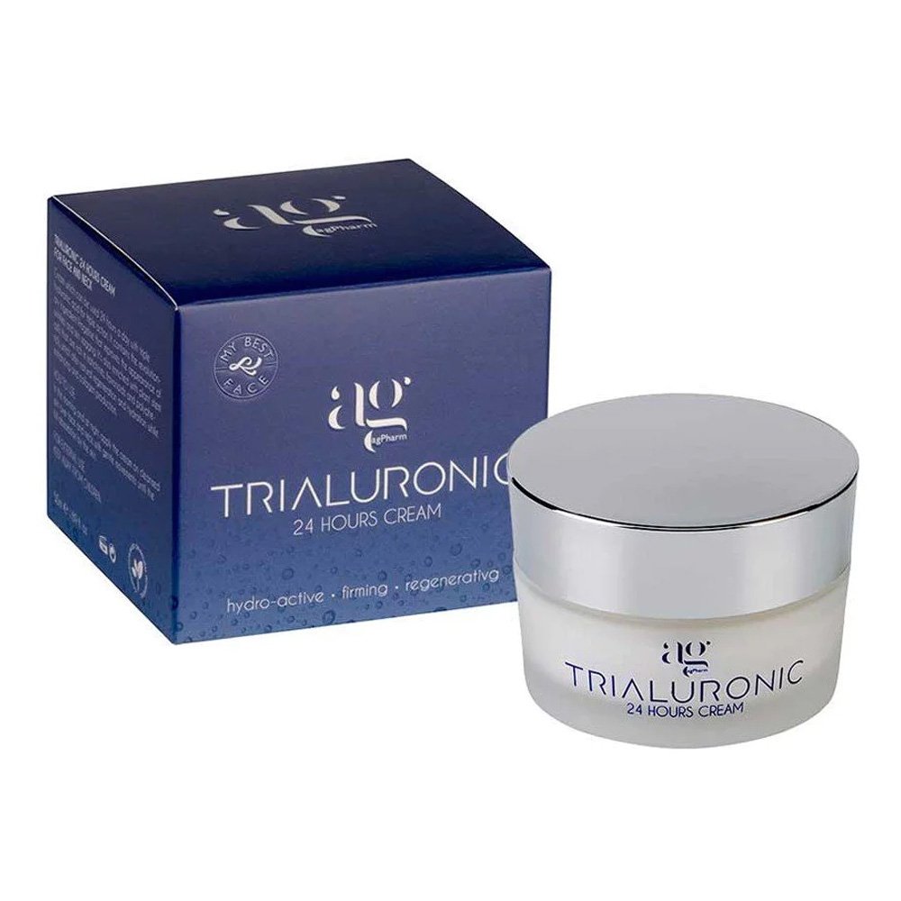 Ag Pharm Trialuronic 24hours Cream - 24ωρη Κρέμα για Πρόσωπο & Λαιμό Με Τριπλό Υαλουρονικό, 50ml