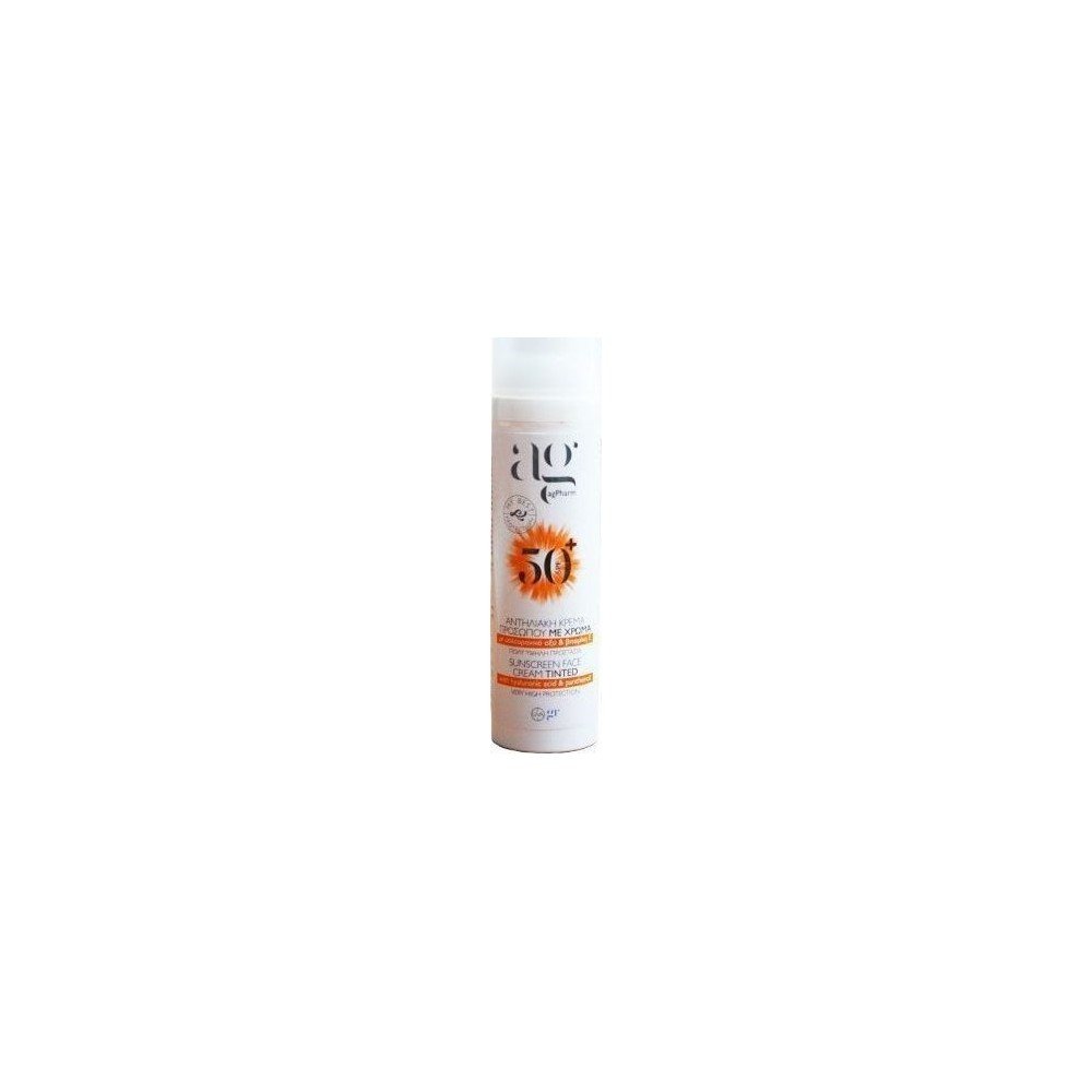 AG Pharm Sunscreen Face SPF50+ Αντηλιακή Κρέμα Προσώπου με χρώμα, 50ml
