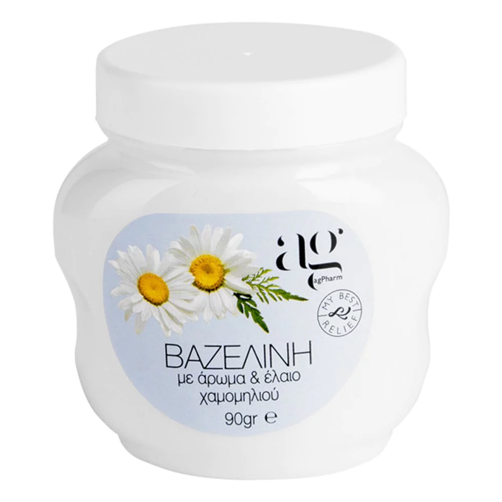 Ag Pharm Βαζελίνη με άρωμα & Έλαιο Χαμομηλιού, 90gr Ag Pharm Βαζελίνη με άρωμα & Έλαιο Χαμομηλιού, 90gr