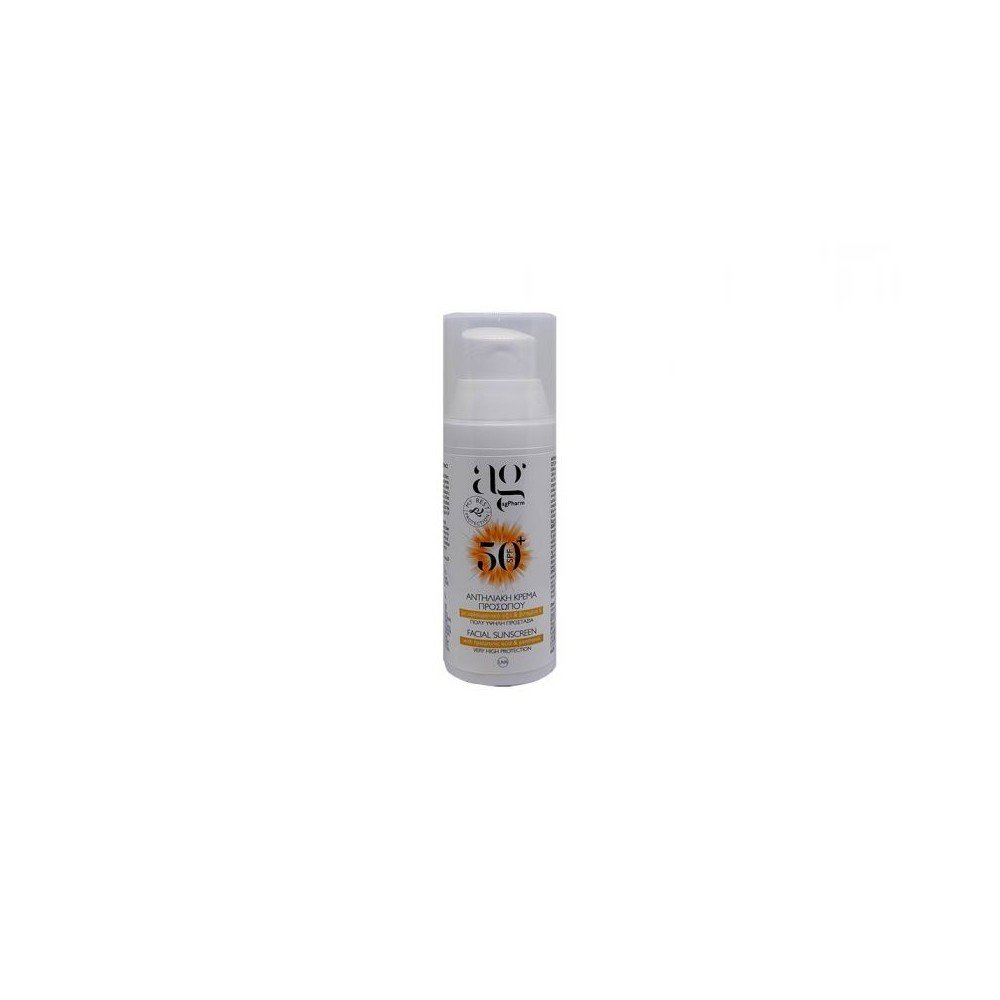 AG Pharm Sunscreen Face SPF50+ Αντηλιακή Κρέμα Προσώπου χωρίς χρώμα, 50ml