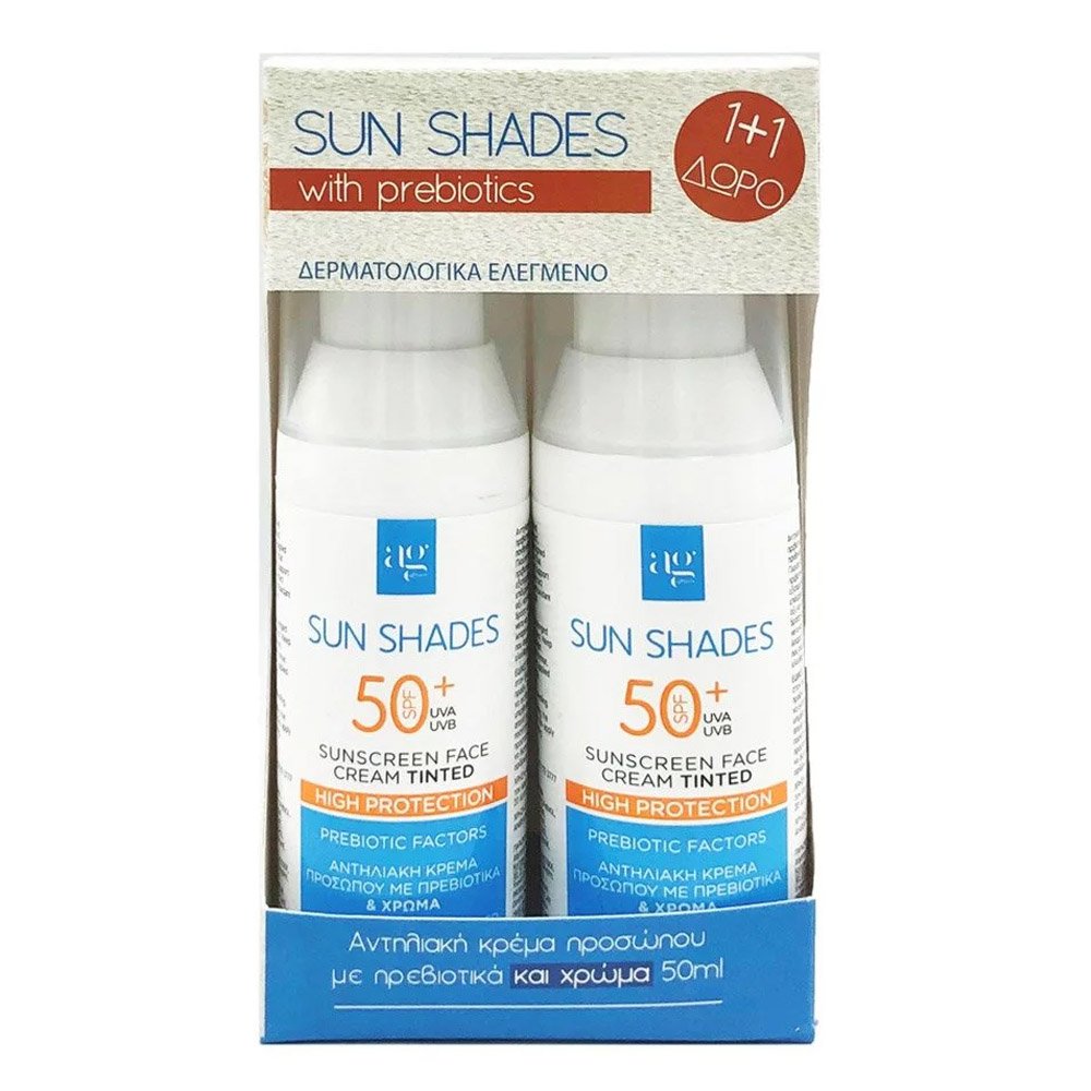AG Pharm Promo Sun Shades Face Cream Αντηλιακή Κρέμα Προσώπου SPF50+, 100ml