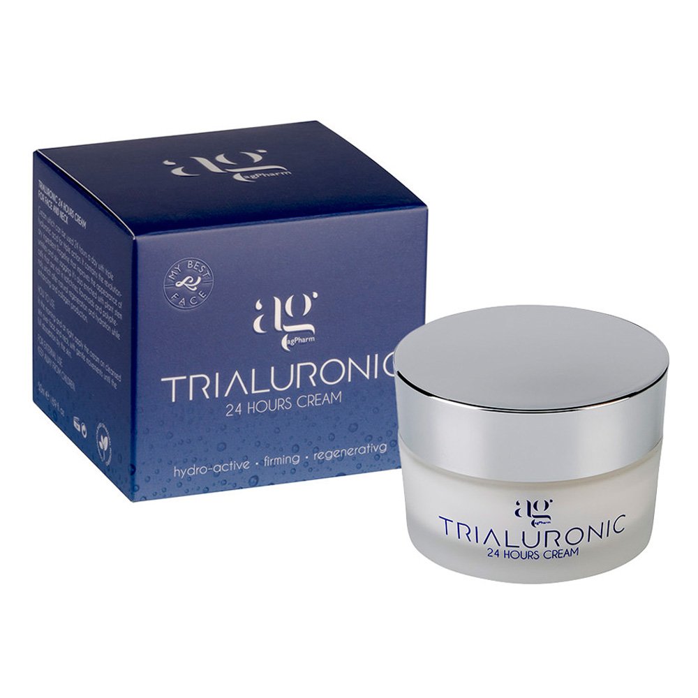 Ag Pharm Promo Trialuronic 24hours Cream 24ωρη Κρέμα για Πρόσωπο & Λαιμό, 50ml & Δώρο Hyaluronic Serum Ενυδατικός Ορός, 10ml