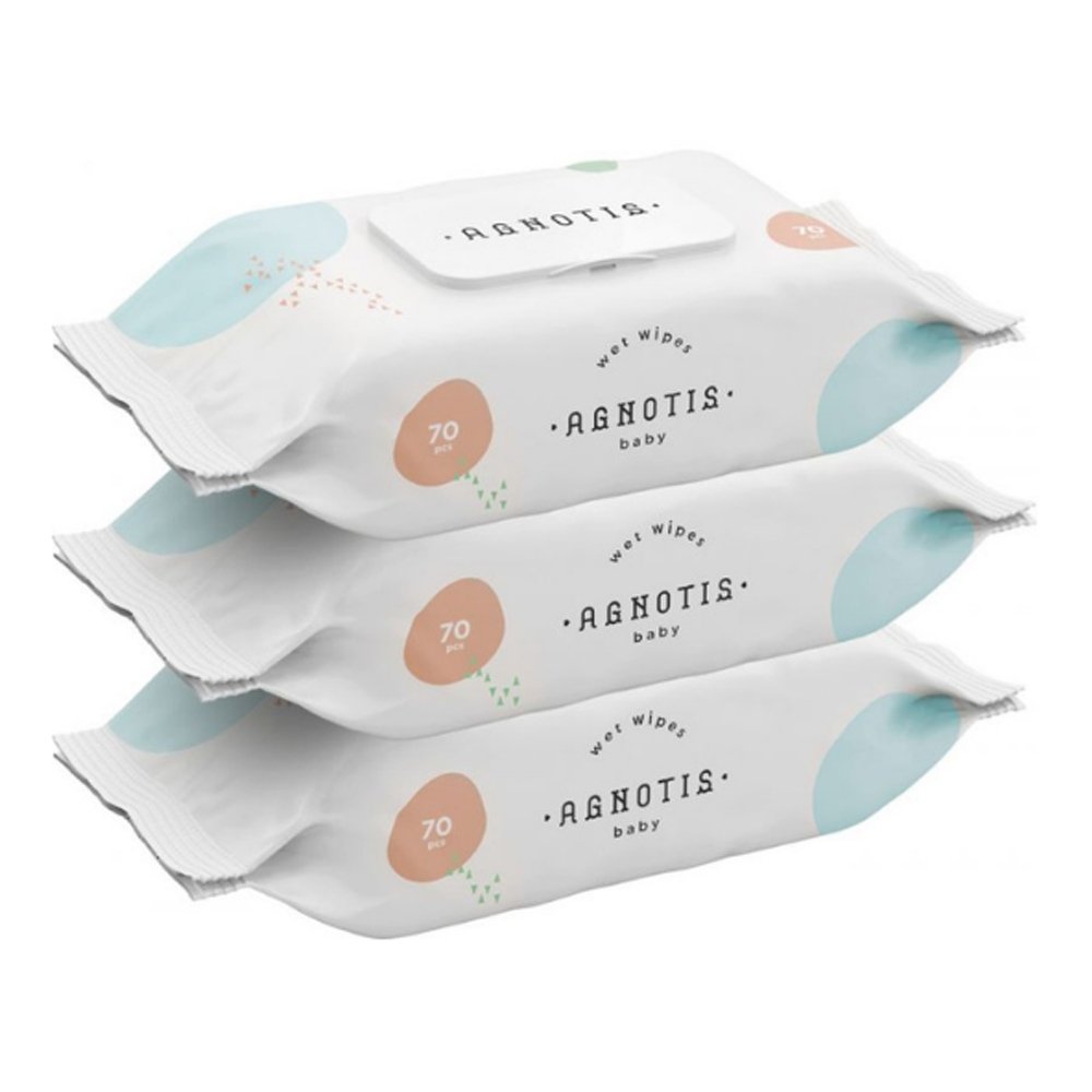 Agnotis Baby Wet Wipes Υγρά Μαντηλάκια 2+1 Δώρο, 210τμχ Agnotis Baby Wet Wipes Υγρά Μαντηλάκια 2+1 Δώρο, 210τμχ