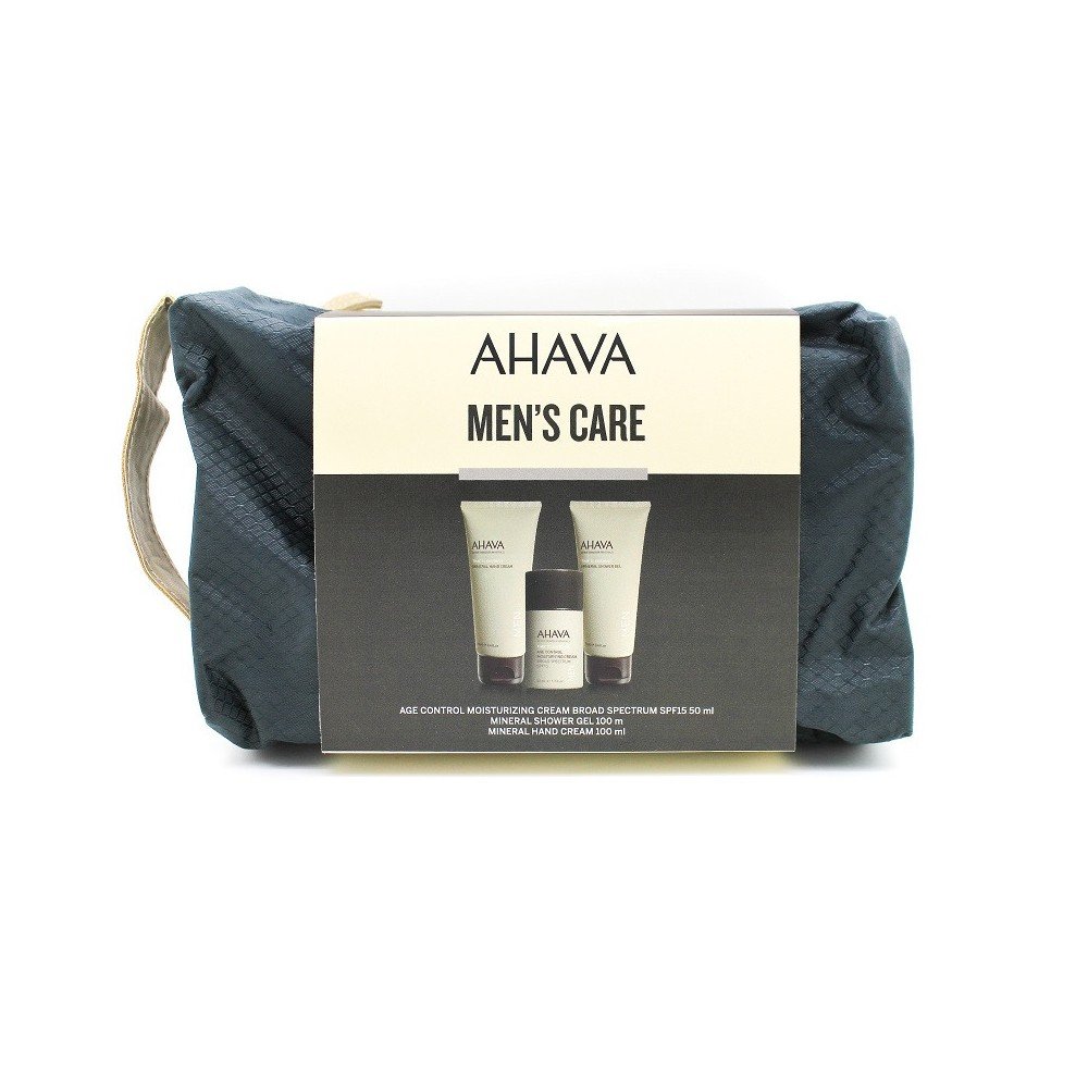 Ahava Men's Care Travel Kit, Shower gel, 100ml & Hand Cream, 100ml & Moisturising Cream, 50ml Ahava Men's Care Travel Kit, Shower gel, 100ml & Hand Cream, 100ml & Moisturising Cream, 50ml