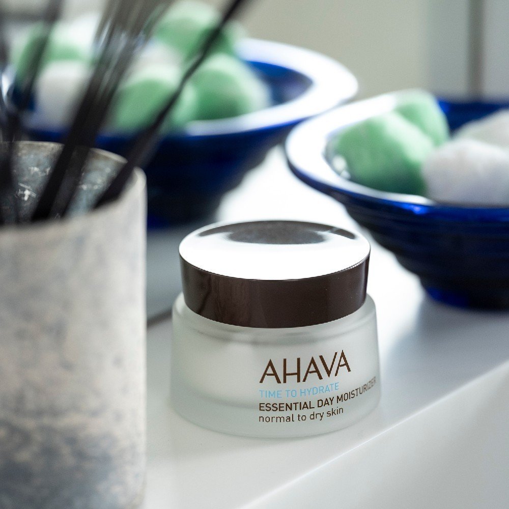 Ahava Time To Hydrate Essential Day Moisturizer - Normal to Dry Skin, Ενυδατική Κρέμα Ημέρας Για Κανονικό - Ξηρό Δέρμα, 50ml
