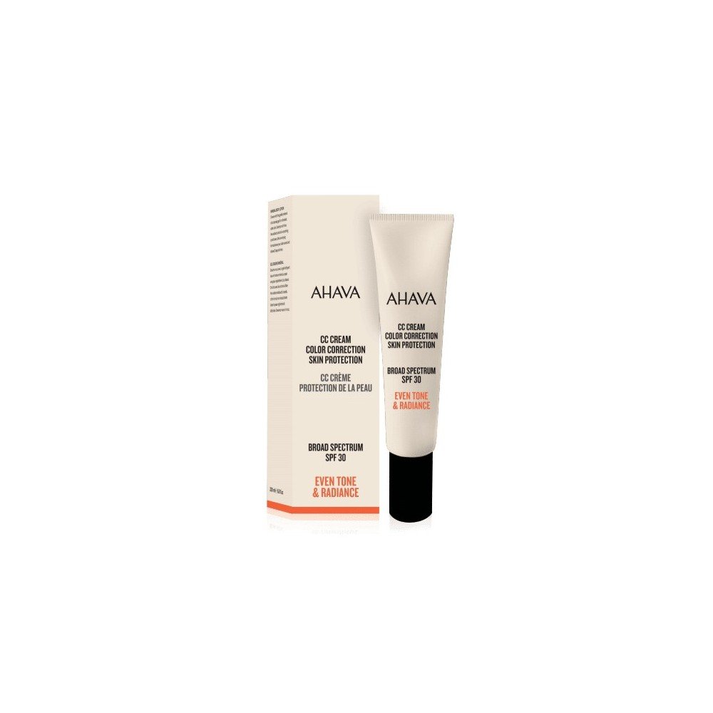 Ahava CC Cream Color Correction Skin Protection Broad Spectrum, Κρέμα Διόρθωσης Χρώματος Ευρέως Φάσματος SPF30, 30ml