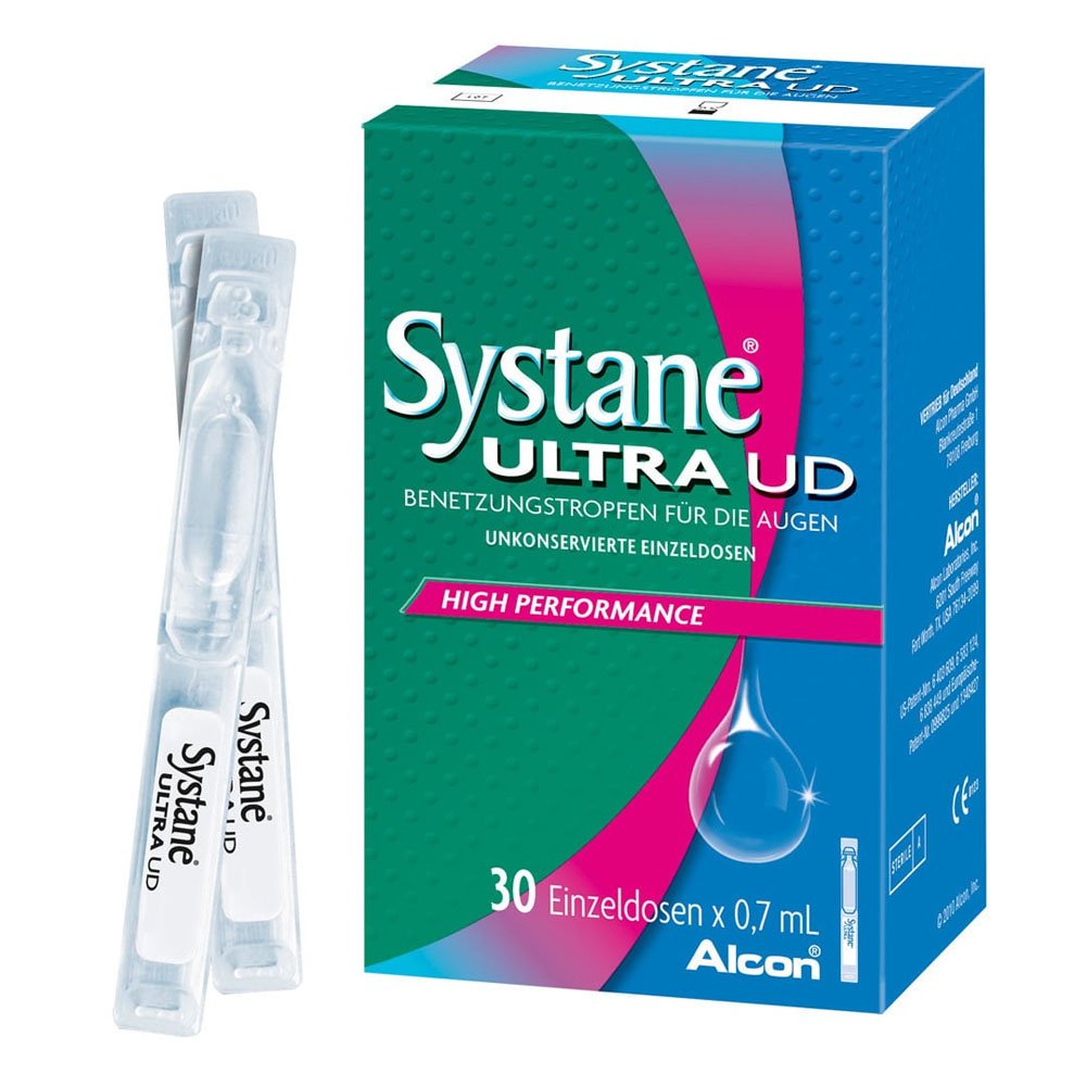 Alcon Systane Ultra UD Λιπαντικές Οφθαλμικές Σταγόνες, 30 x 0.7 ml