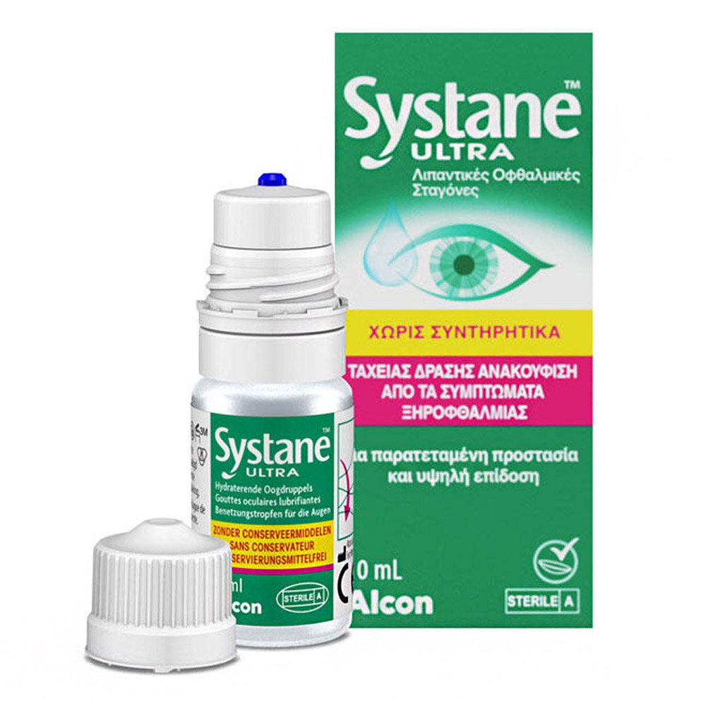 Systane Ultra Mpdf Eye Drops Λιπαντικές Οφθαλμικές Σταγόνες, 10ml