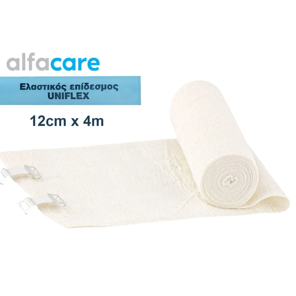 Alfacare Idea Uniflex Ελαστικός Επίδεσμος 12cmX4m, 1τμχ Alfacare Idea Uniflex Ελαστικός Επίδεσμος 12cmX4m, 1τμχ