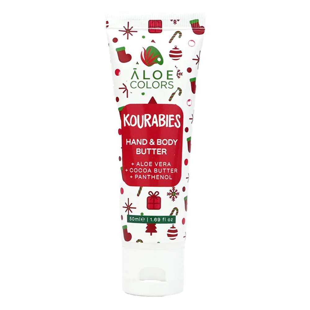 Aloe Colors Hand & Body Butter Kourabies, 50ml Aloe Colors Hand & Body Butter Kourabies, 50ml