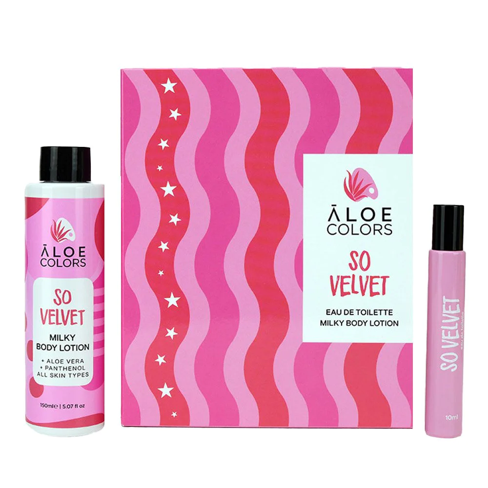 Aloe Colors So Velvet Gift Set 2024, 1σετ Aloe Colors So Velvet Gift Set 2024, 1σετ